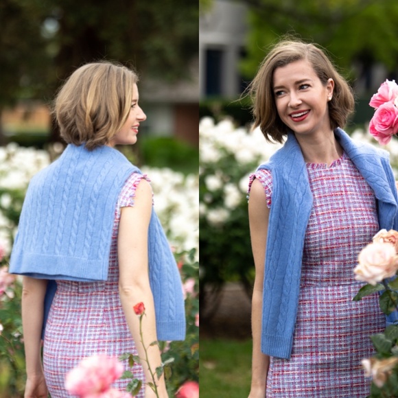 Brooks Brothers Blue Cable Knit Sweater - Picture 3 of 10